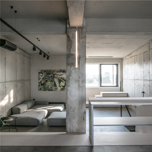 万磊案例 | 一间73平米loft工业风公寓设计