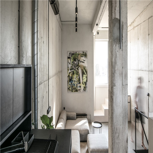 万磊案例 | 一间73平米loft工业风公寓设计